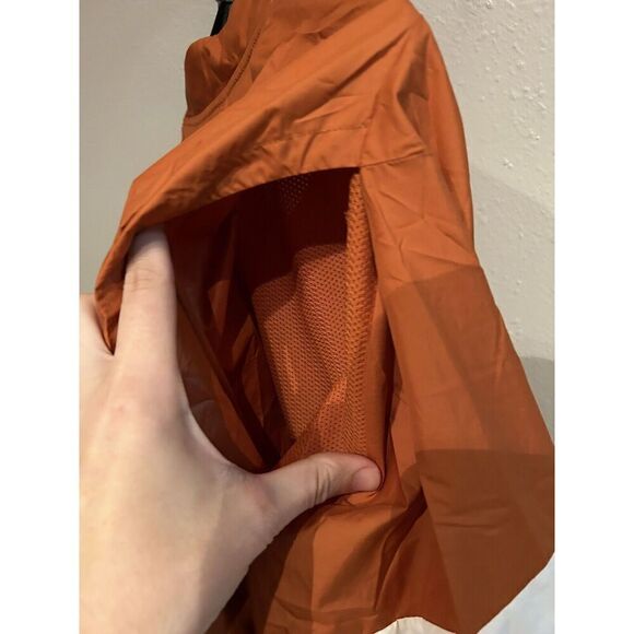 Texas Longhorns Nike Men’s XL Orange Vented Windbreaker 1/4 Zip Pullover - Picture 8 of 10